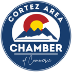 The logo for the cortez area chamber of commerce