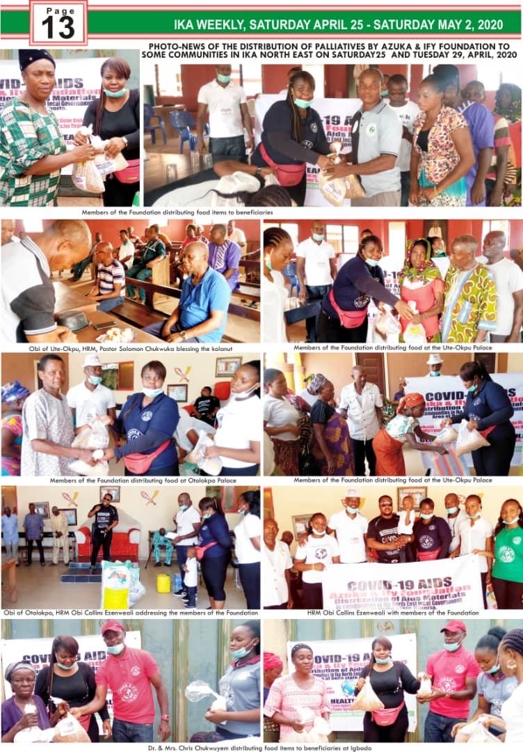 A collage of photos of people giving food to each other.