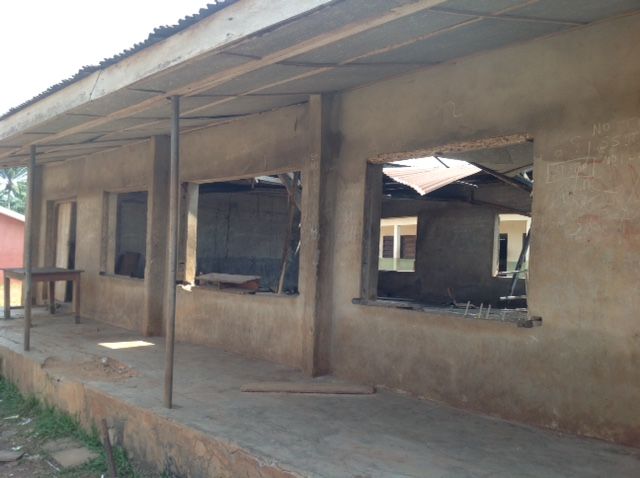 A building with a lot of windows and a roof