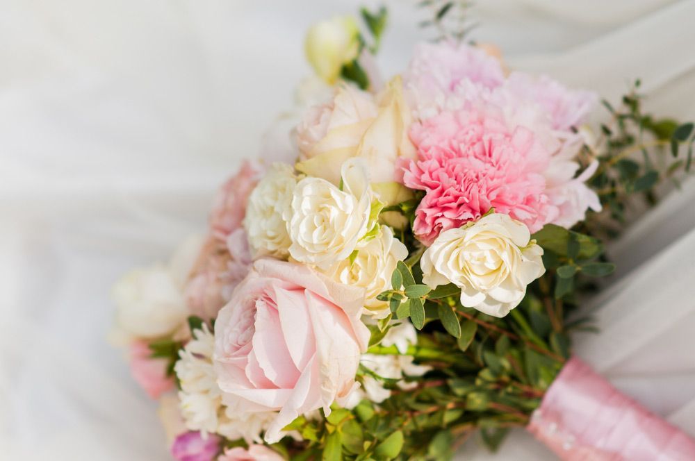 A Close Up of a Bouquet of Pink and White Flowers on a Table — Castletown Flower Hut in Pimlico, QLD
