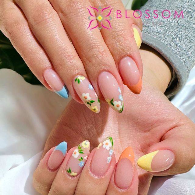 my mom is letting me go to a basic nail salon for my birthday? how would i  ask for something like these ? could i get this on my natural nails and