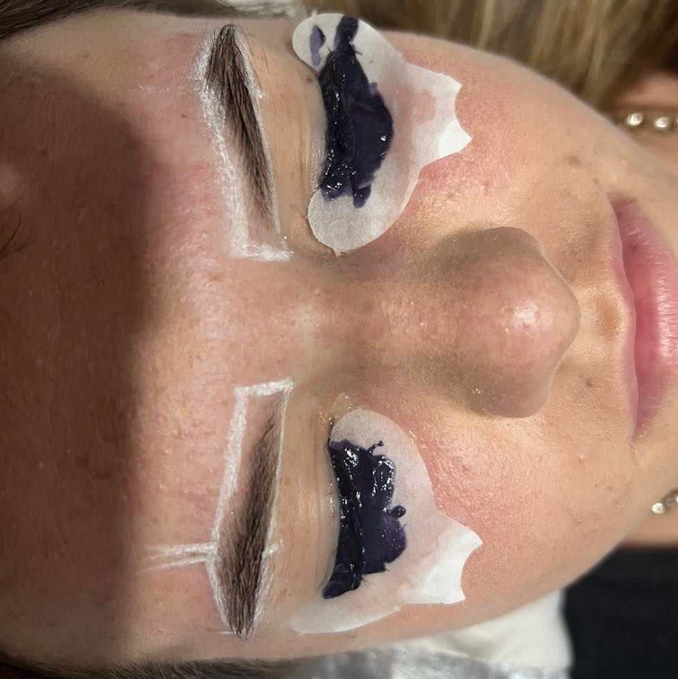 A Close up Of a Woman's Face with Eyelash Extensions on Her Eyes — Ammo Hair and Beauty In Maclean, NSW