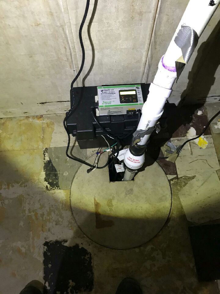 a dual pump battery backup system installation in Schaumburg