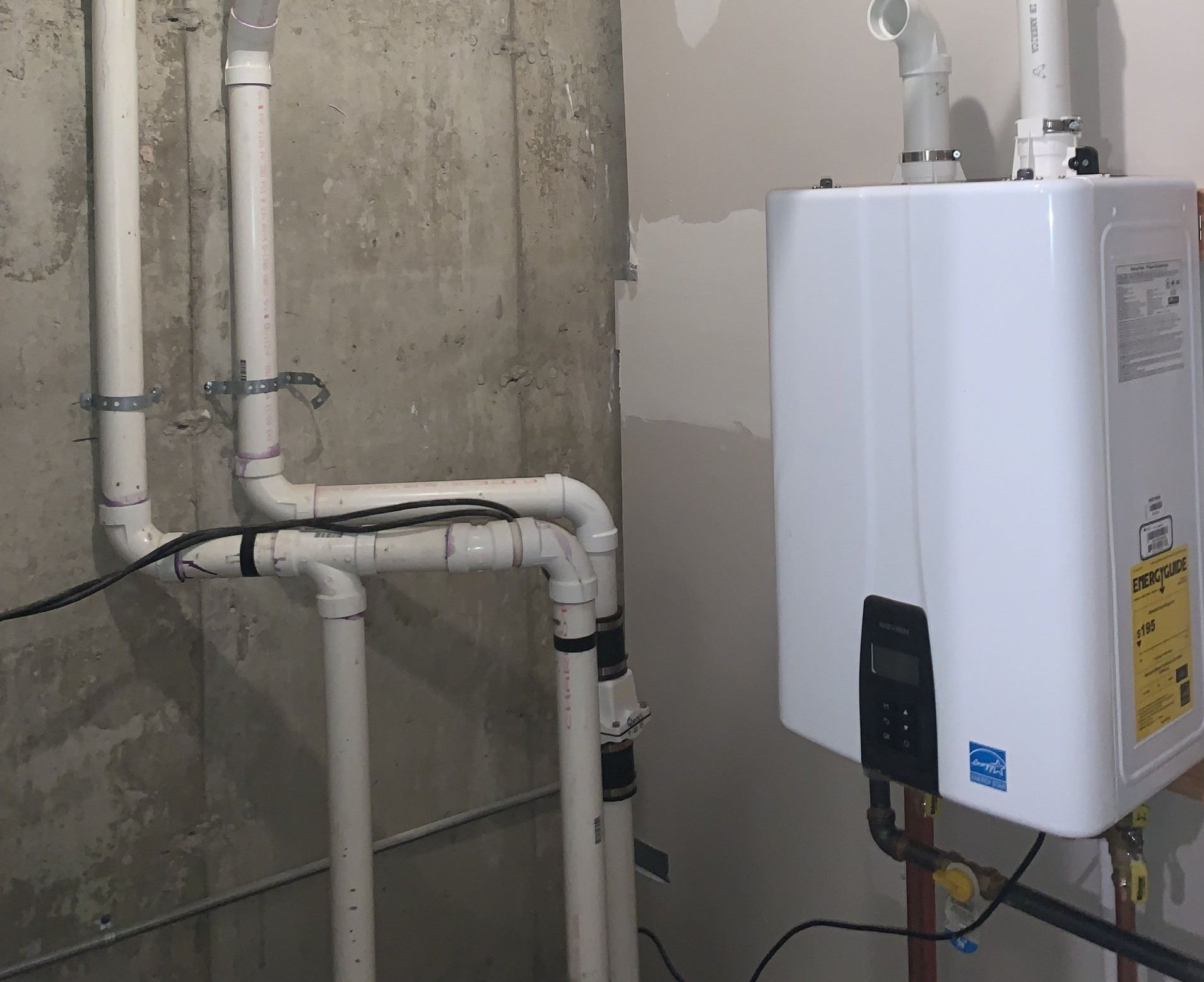 A Schaumburg Tankless water heater installation