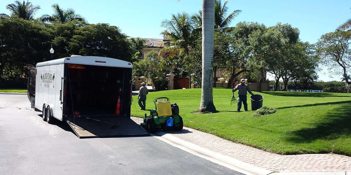 Cleaning of Lawn in the Community — Fort Myers, FL — Island Coast Lawn & Landscaping, Inc.