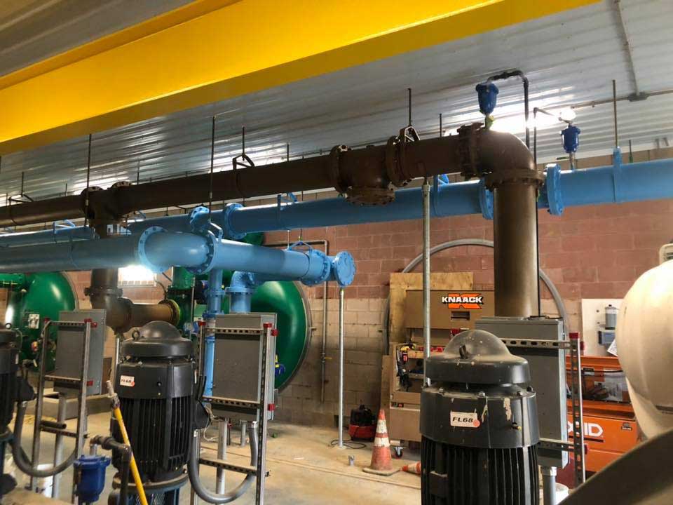 Newly painted industrial pipes — Elkton, MD — Team Roma Painting & Powerwashing