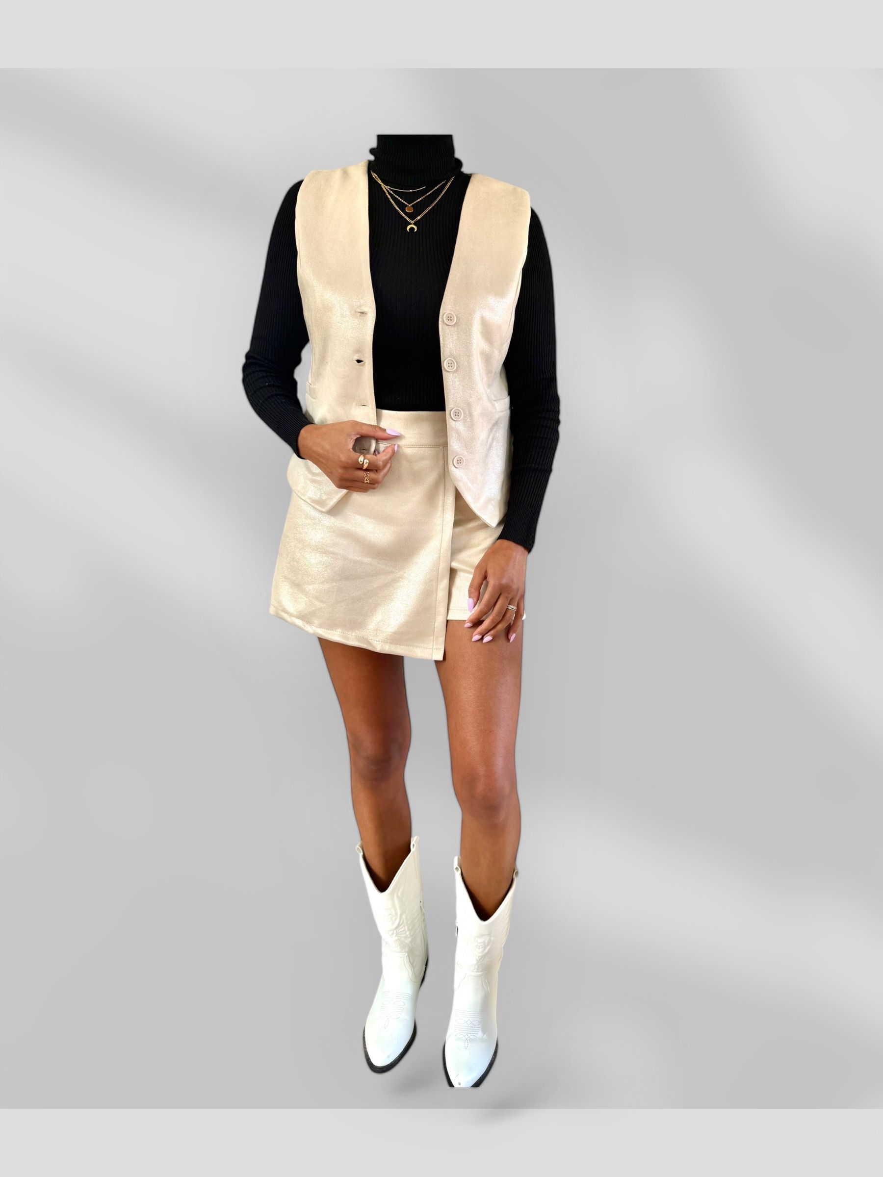 Beige Gilet – Stijlvol en Comfortabel Gilet voor Dames
stadsestyle