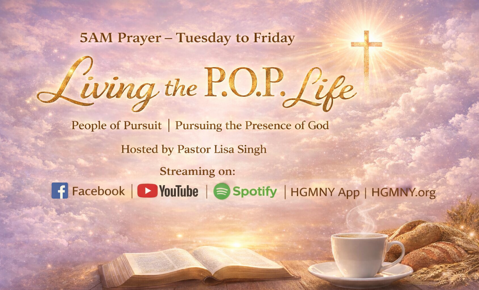 Flyer for 5 AM prayer, 