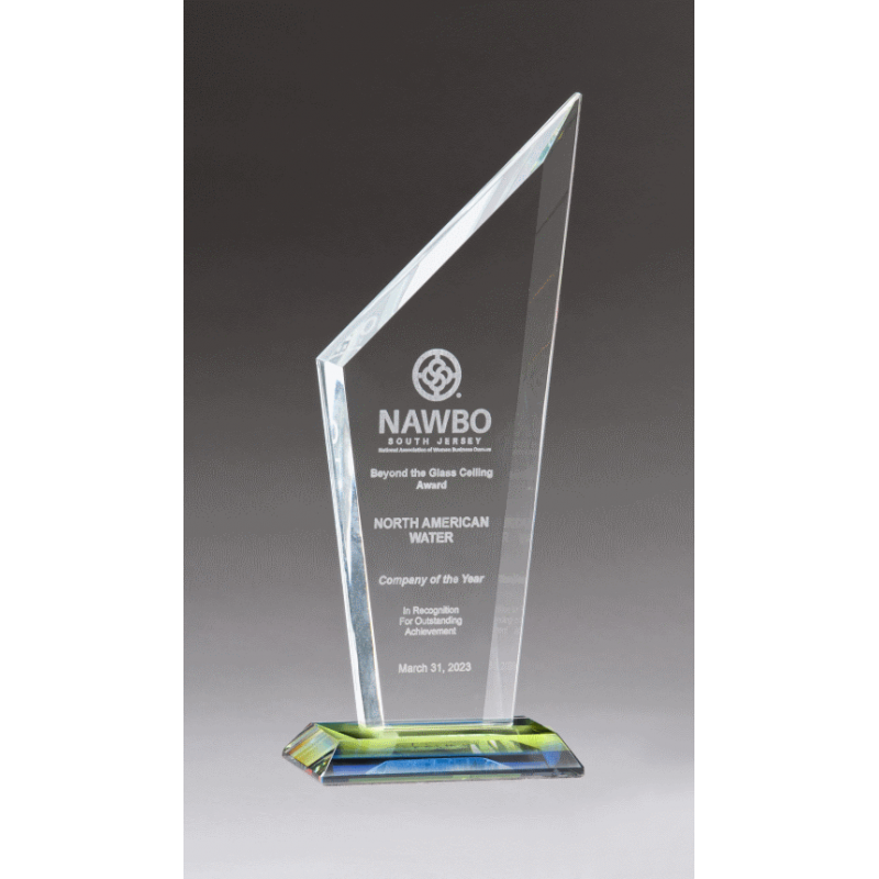 Zenith Series Glass With Prism-effect Base | Richmond, VA | Bunkie Trinite Trophies