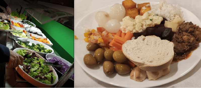 piatto con olive e cipolline