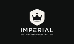 Logo for Vanguard Construction: Yellow house outline with tools, blue and yellow color scheme.