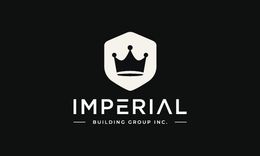 Logo for Vanguard Construction: Yellow house outline with tools, blue and yellow color scheme.