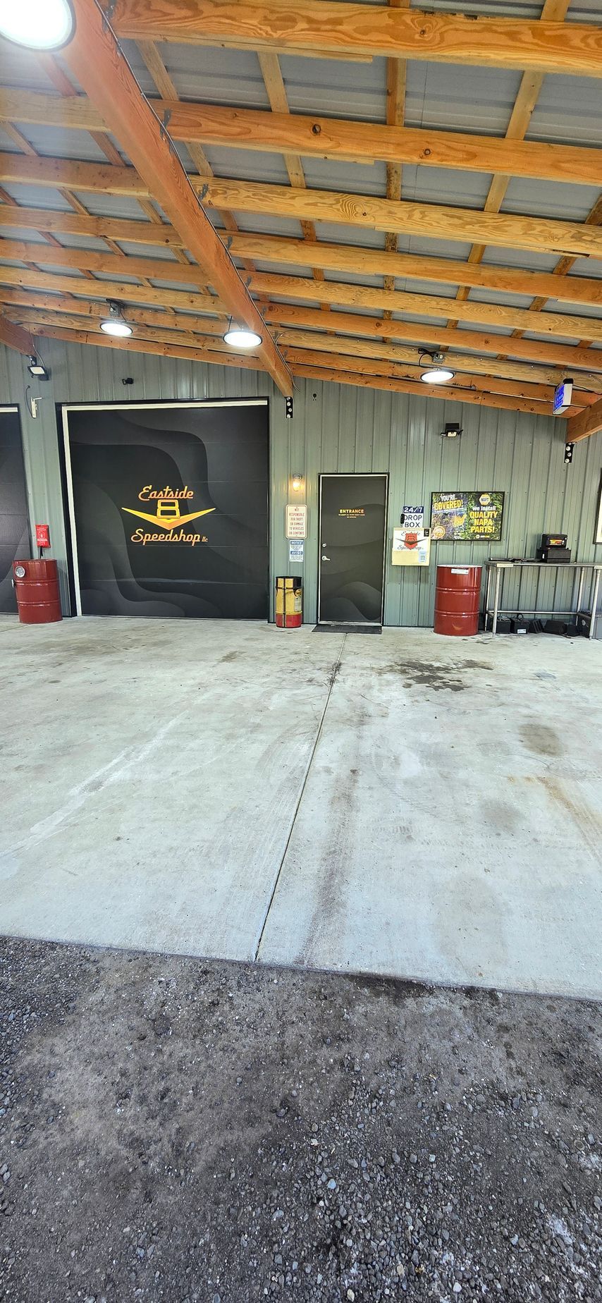 Covered Parking | Eastside Speedshop LLC