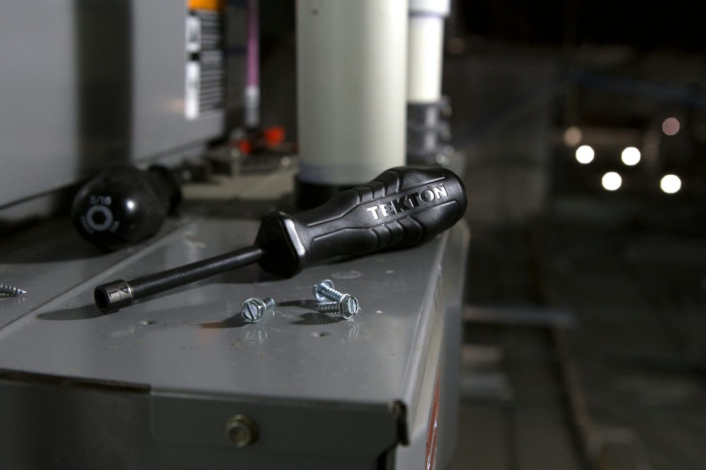 Close-up of HVAC technician’s tools used for system installation and calibration.