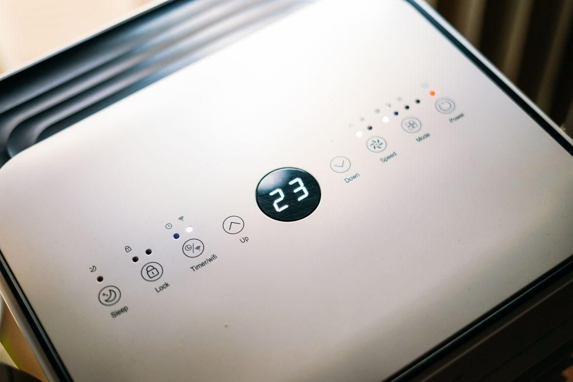 an air conditioner panel.