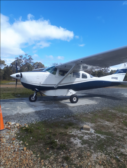Cessna CJ sitting on airport ramp.