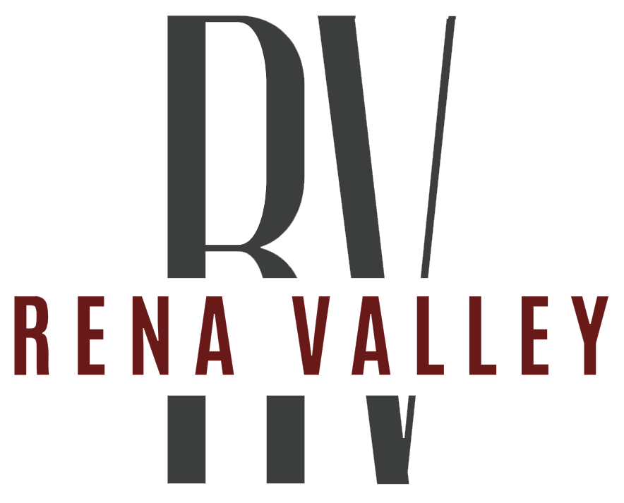 A logo for rena valley iv is shown on a white background.