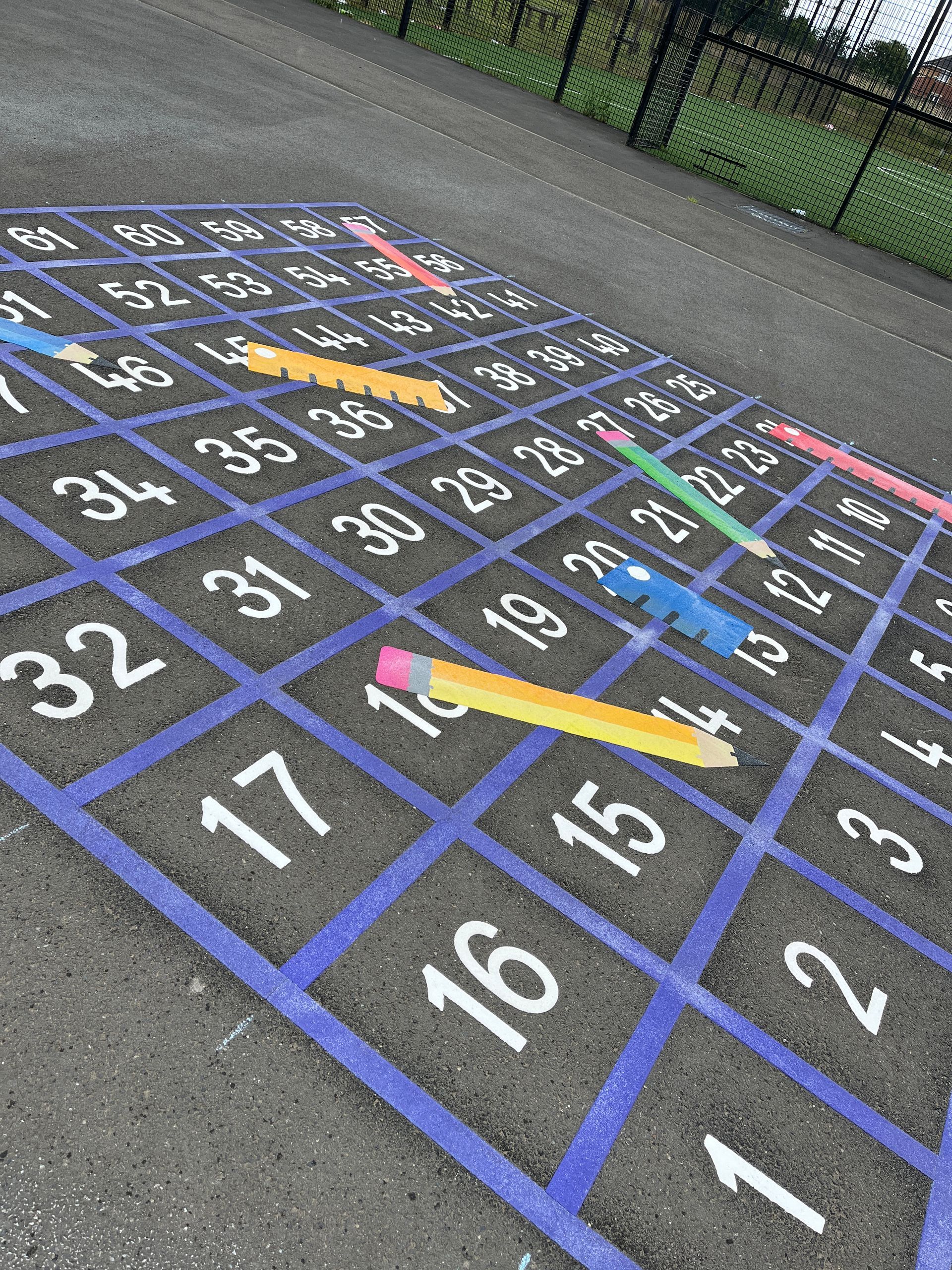 Playground marking snakes and ladders bespoke