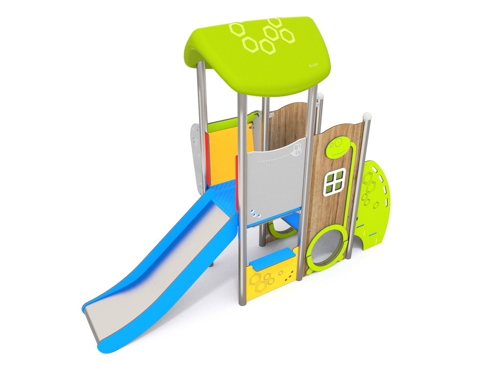 Toddler play unit with slide
