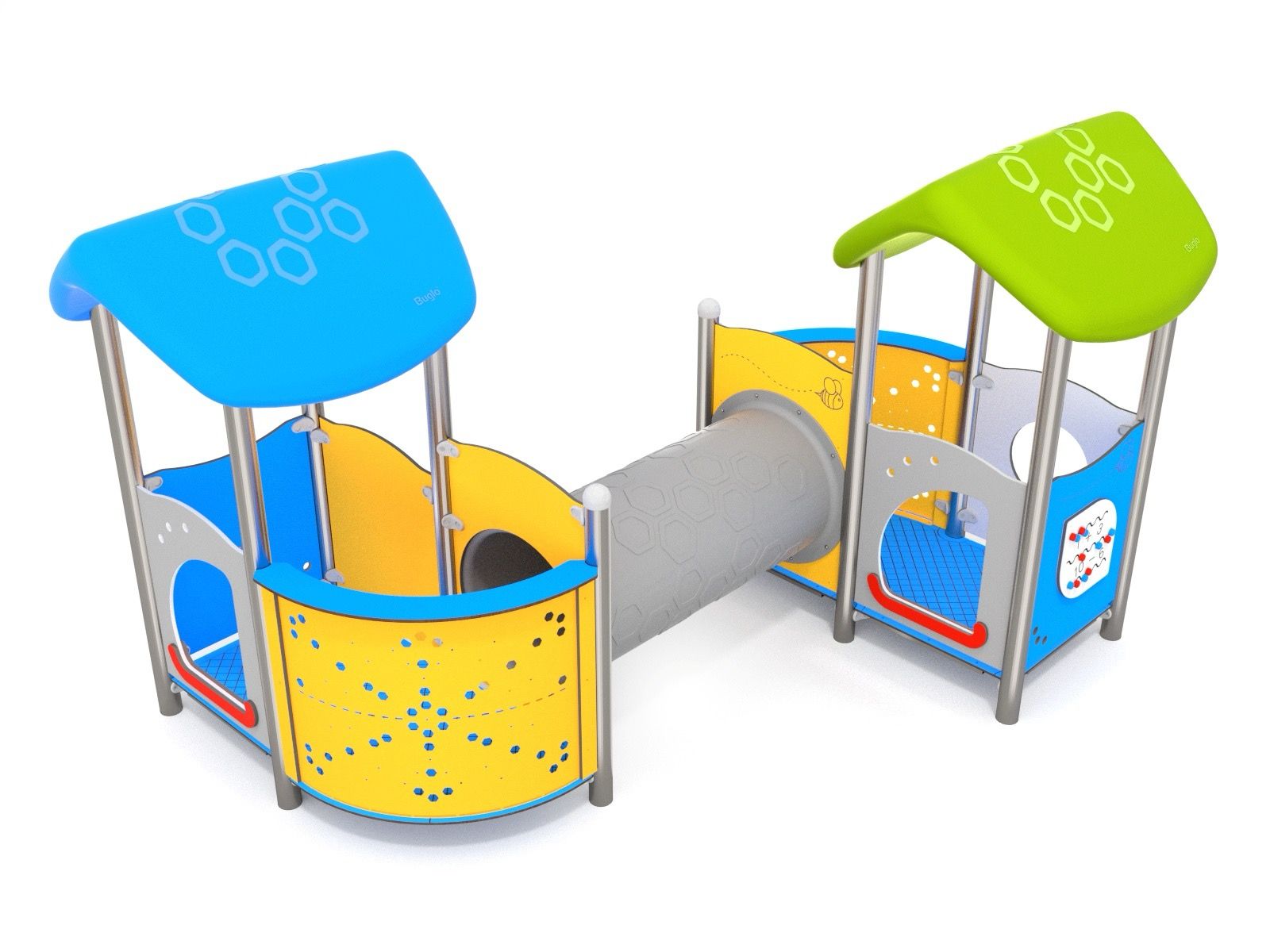 Toddler multi unit with tunnel