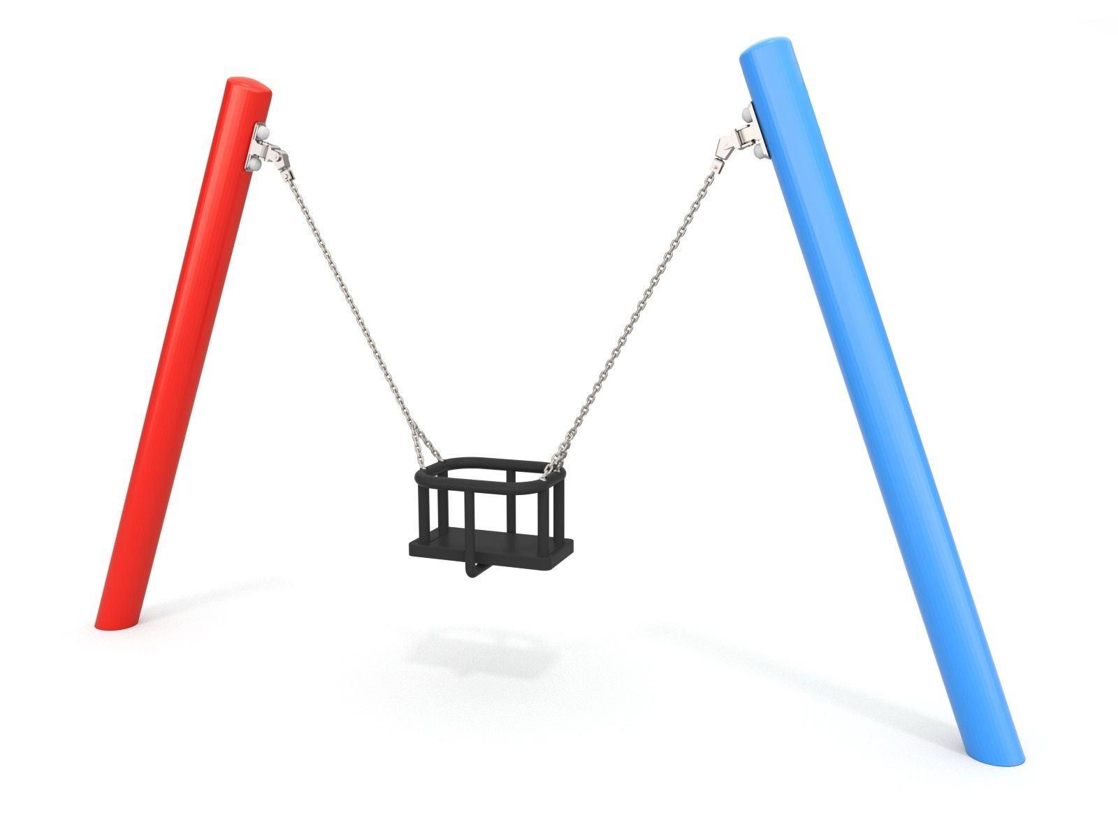 Cradle swing metal legs