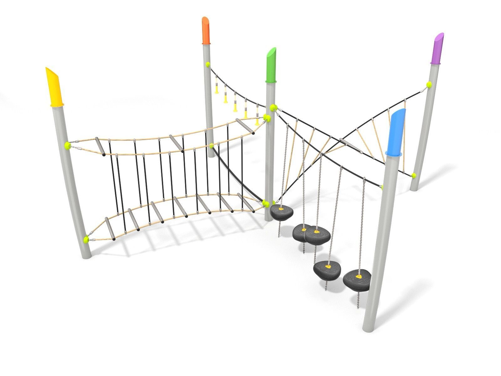 Toddler rope climbing frame