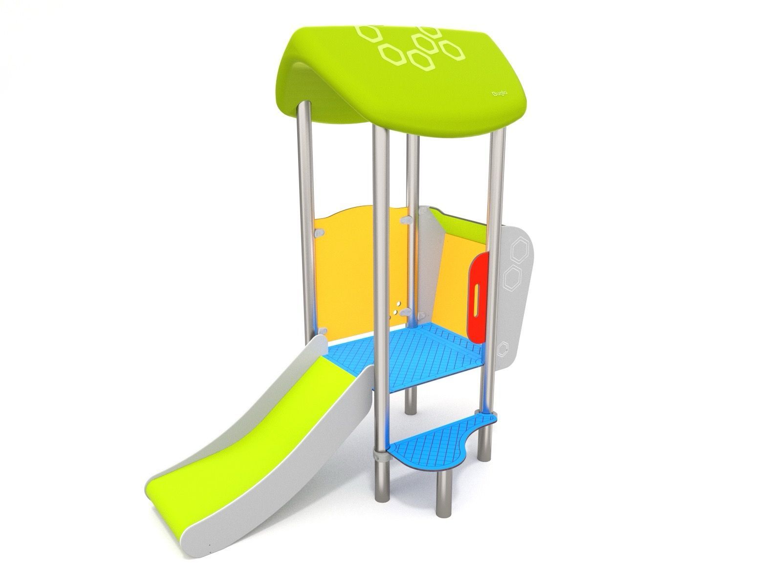 Toddler play unit with slide