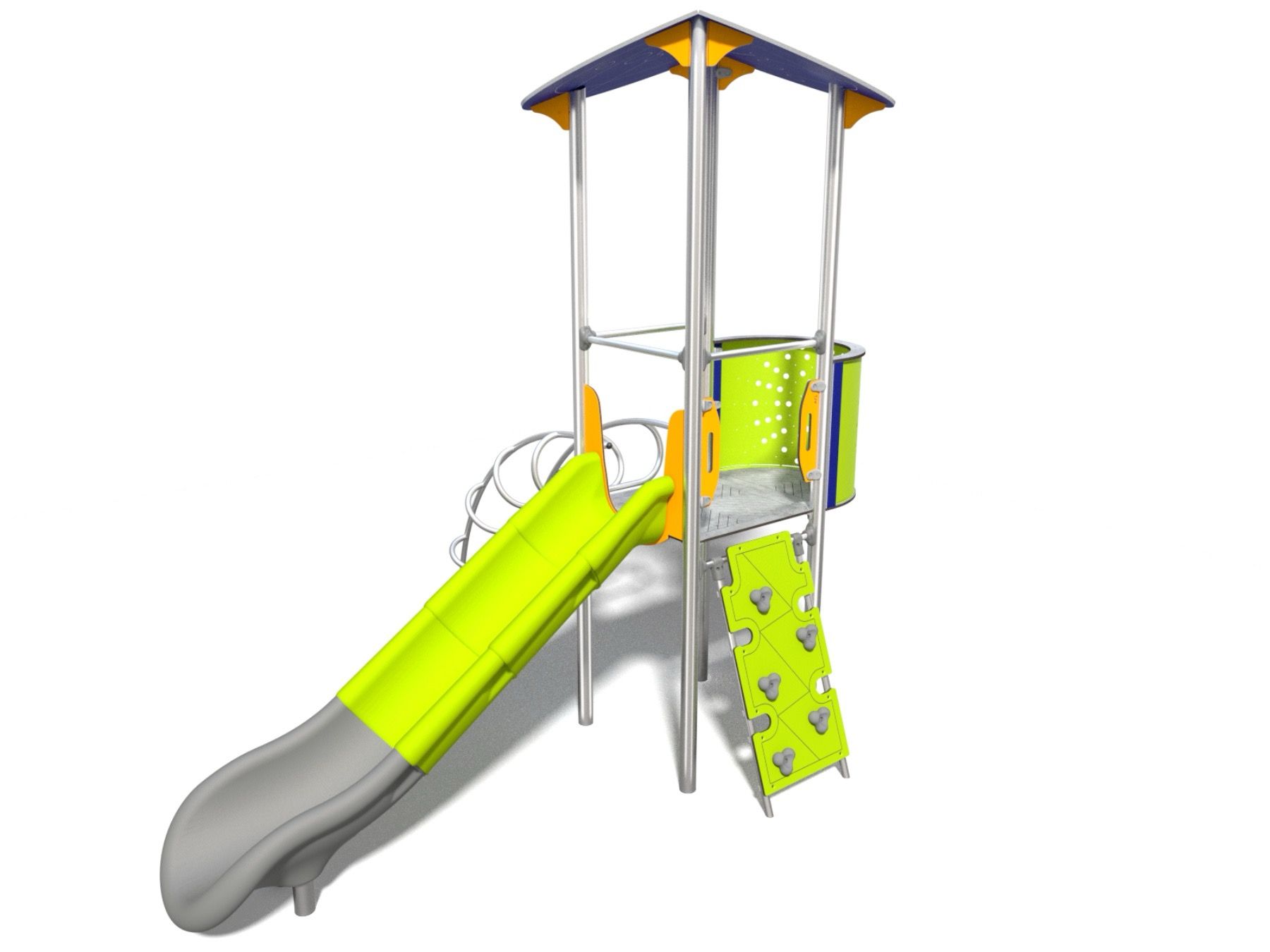 Play tower multi unit with slide