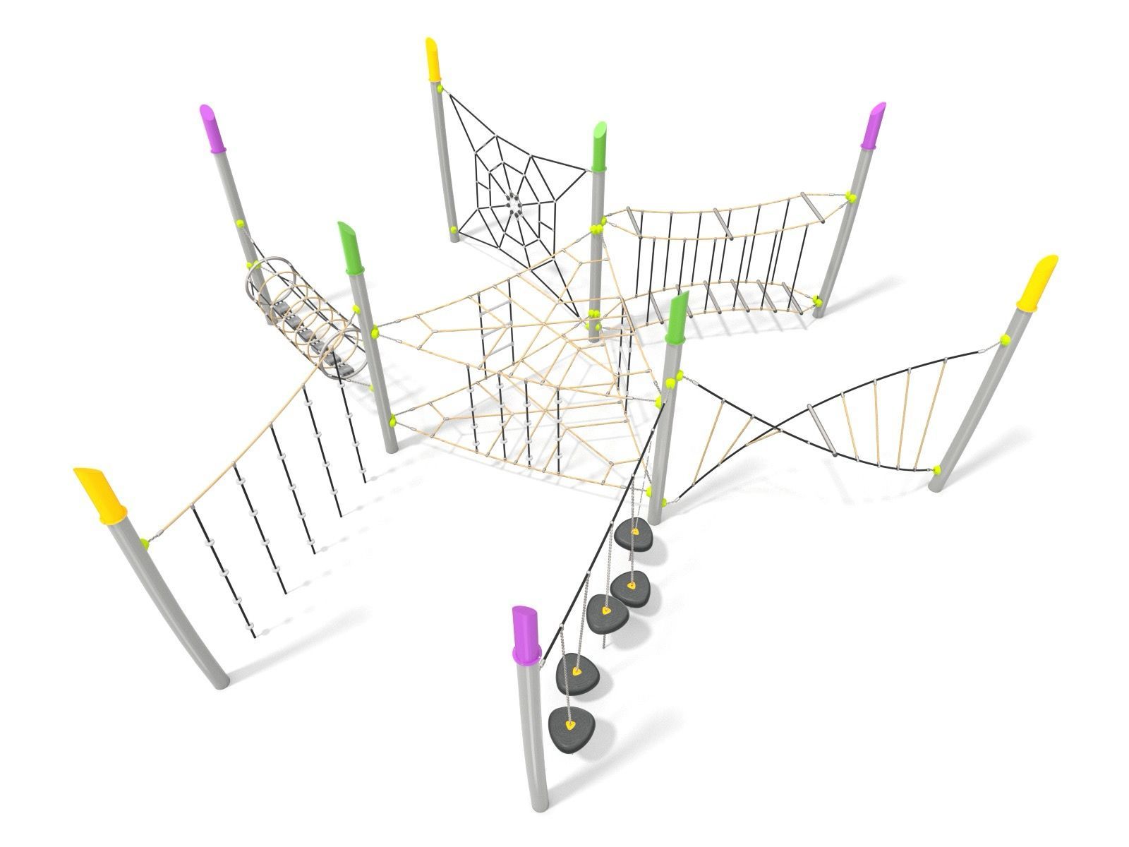 Large rope climbing trail