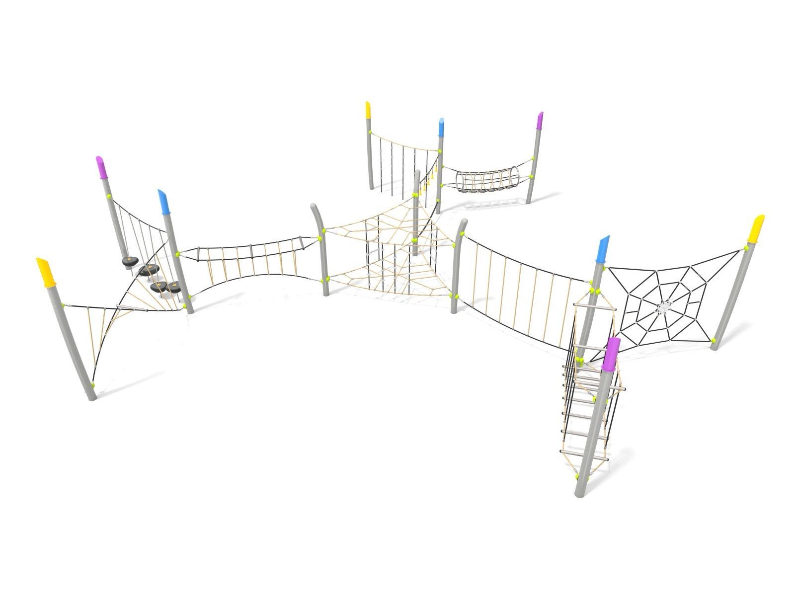 Large rope climbing trail