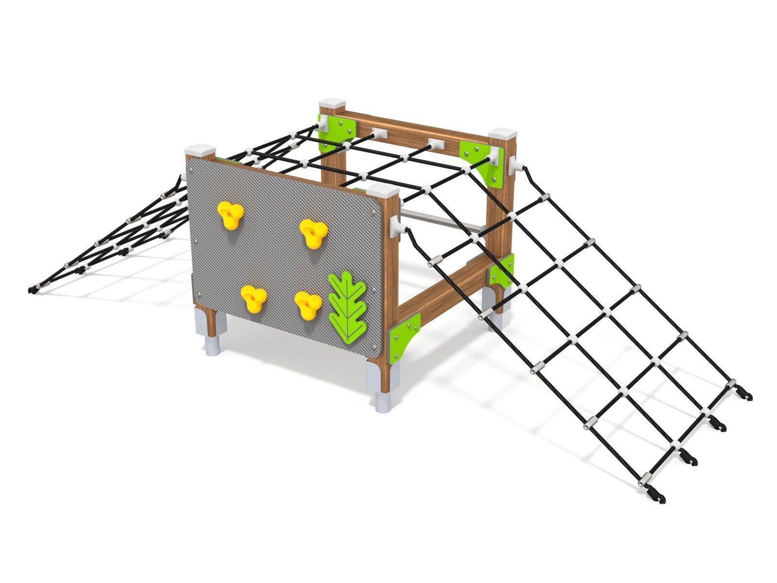 Rope climbing up and over