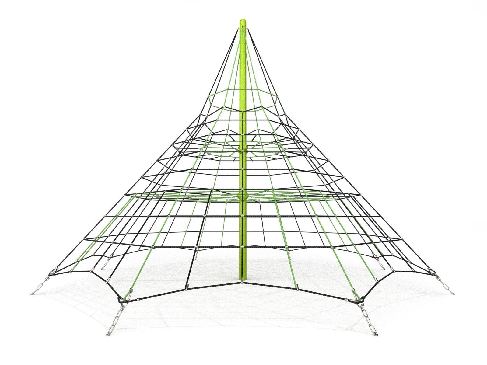 Large rope climbing cone