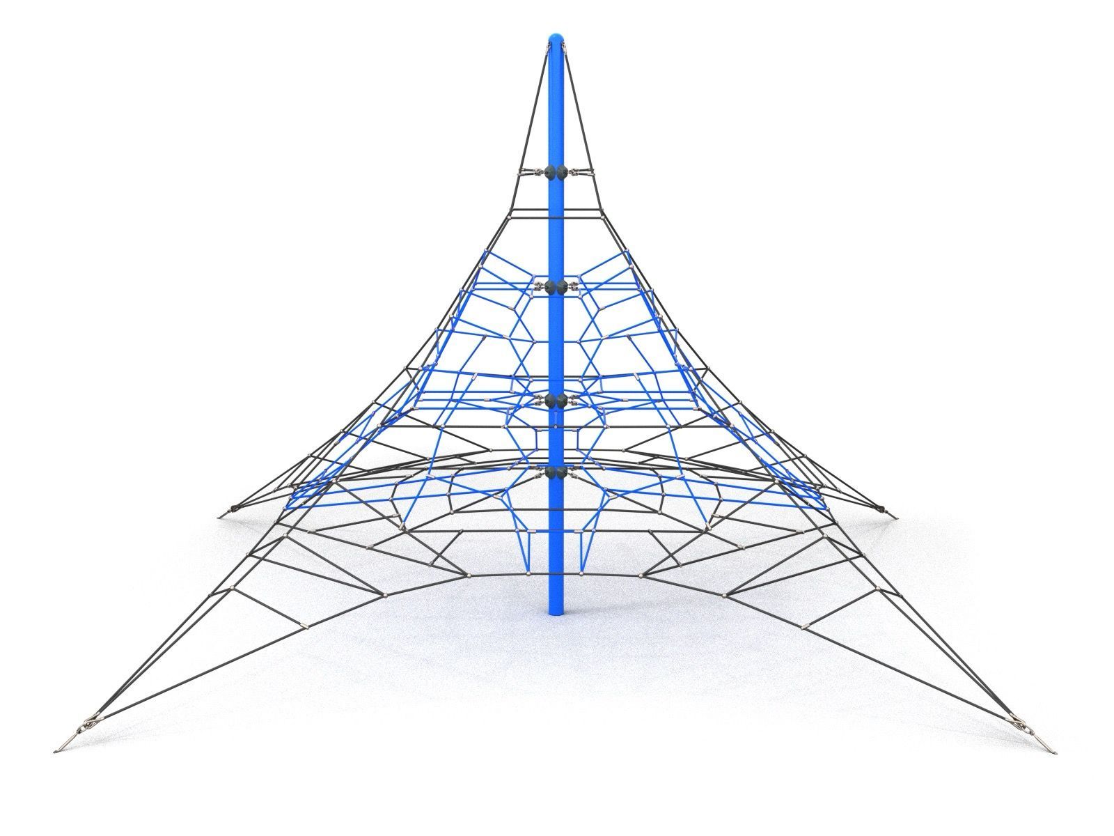 Large rope climbing pyramid