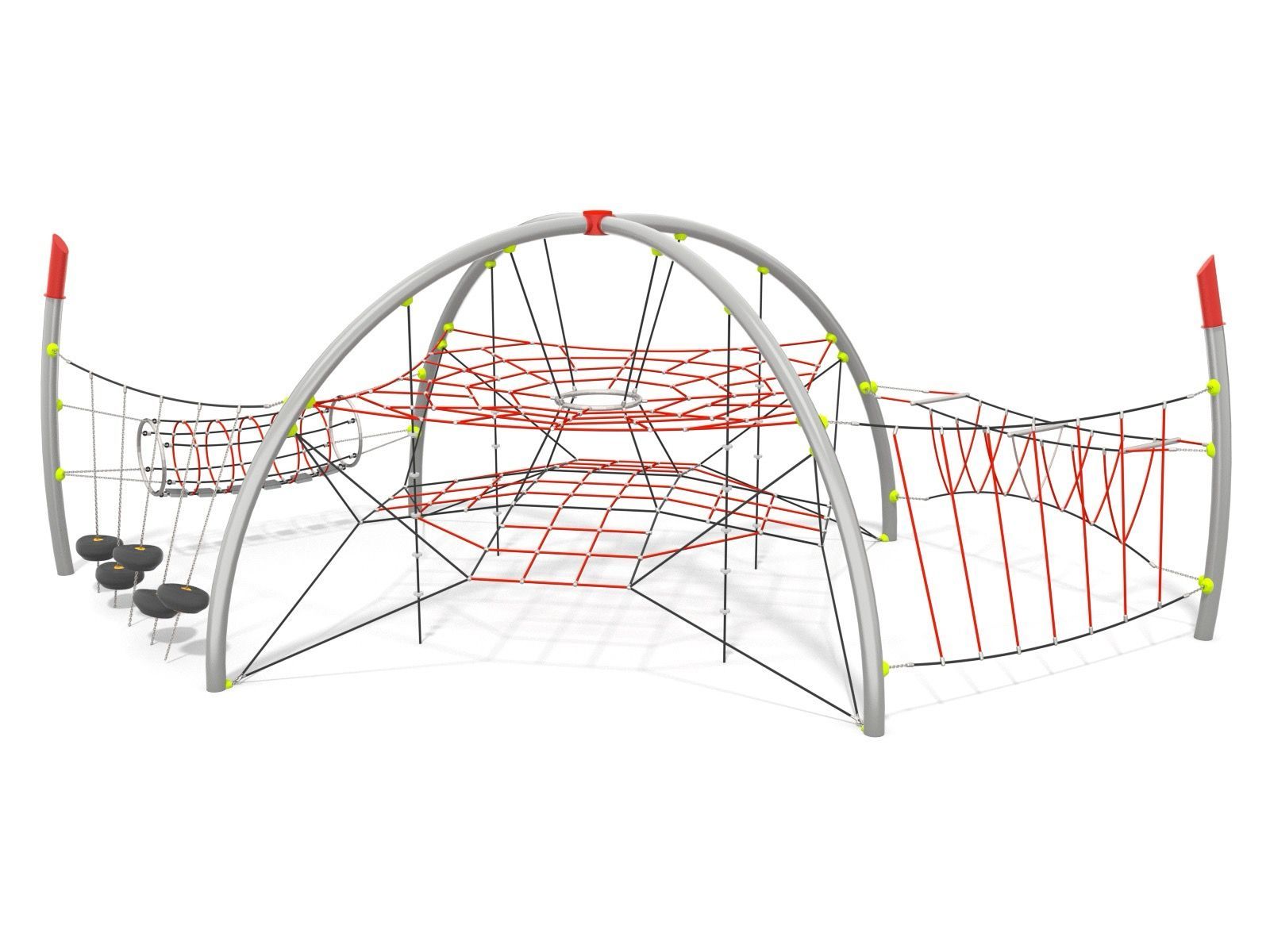 Large rope climbing frame