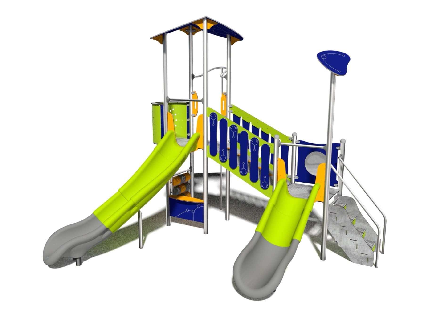 Play tower multi unit with slides