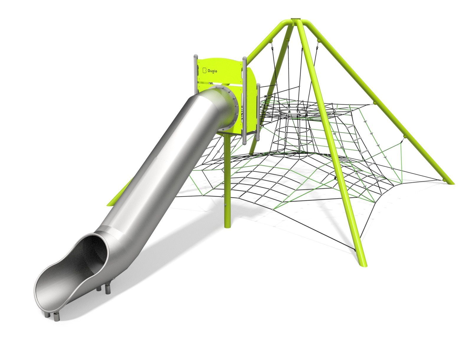 Play equipment  in this series are characterised by light construction thanks to the use of various types of ropes and climbing elements.