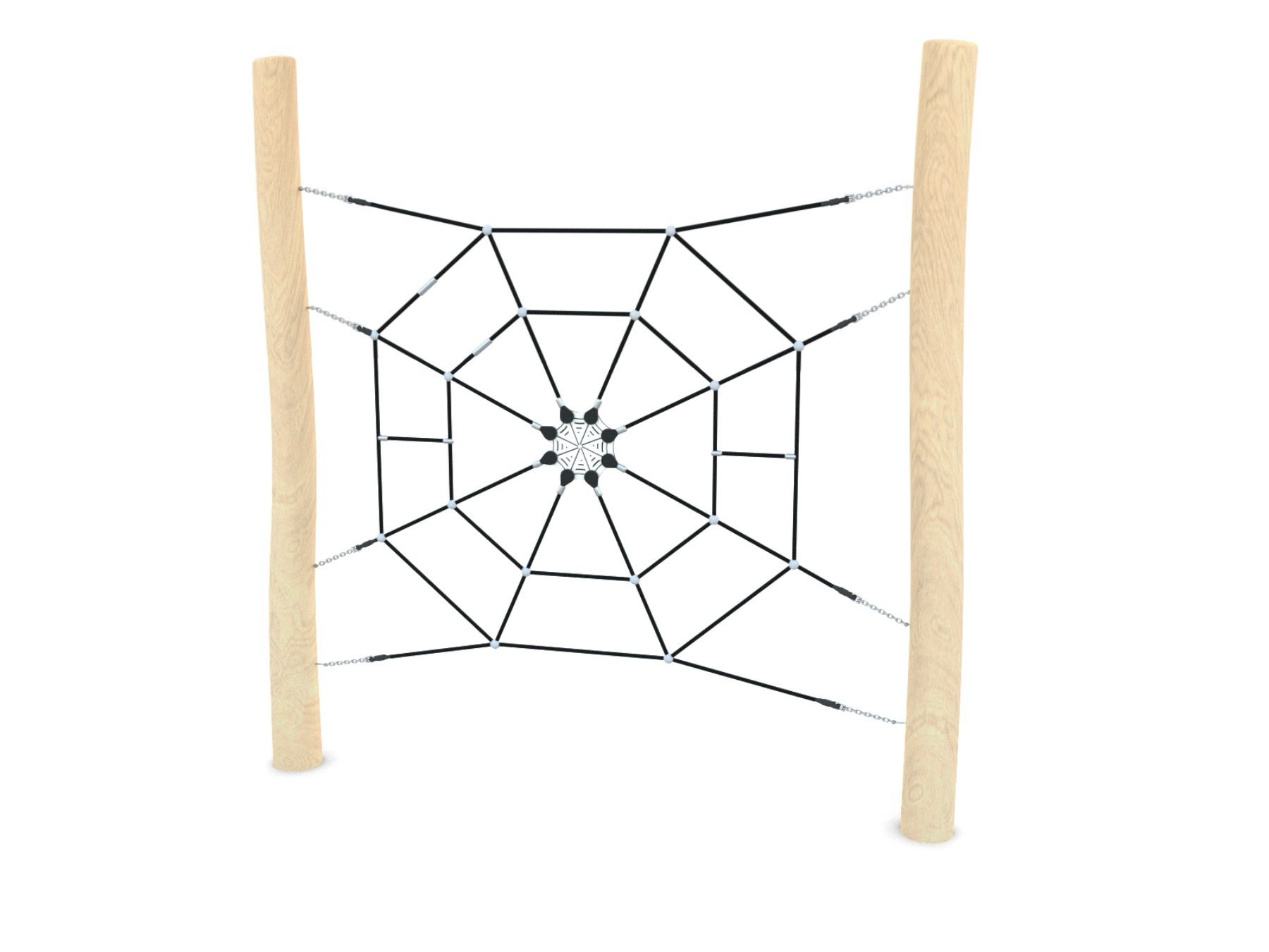 Rope climbing spiders web