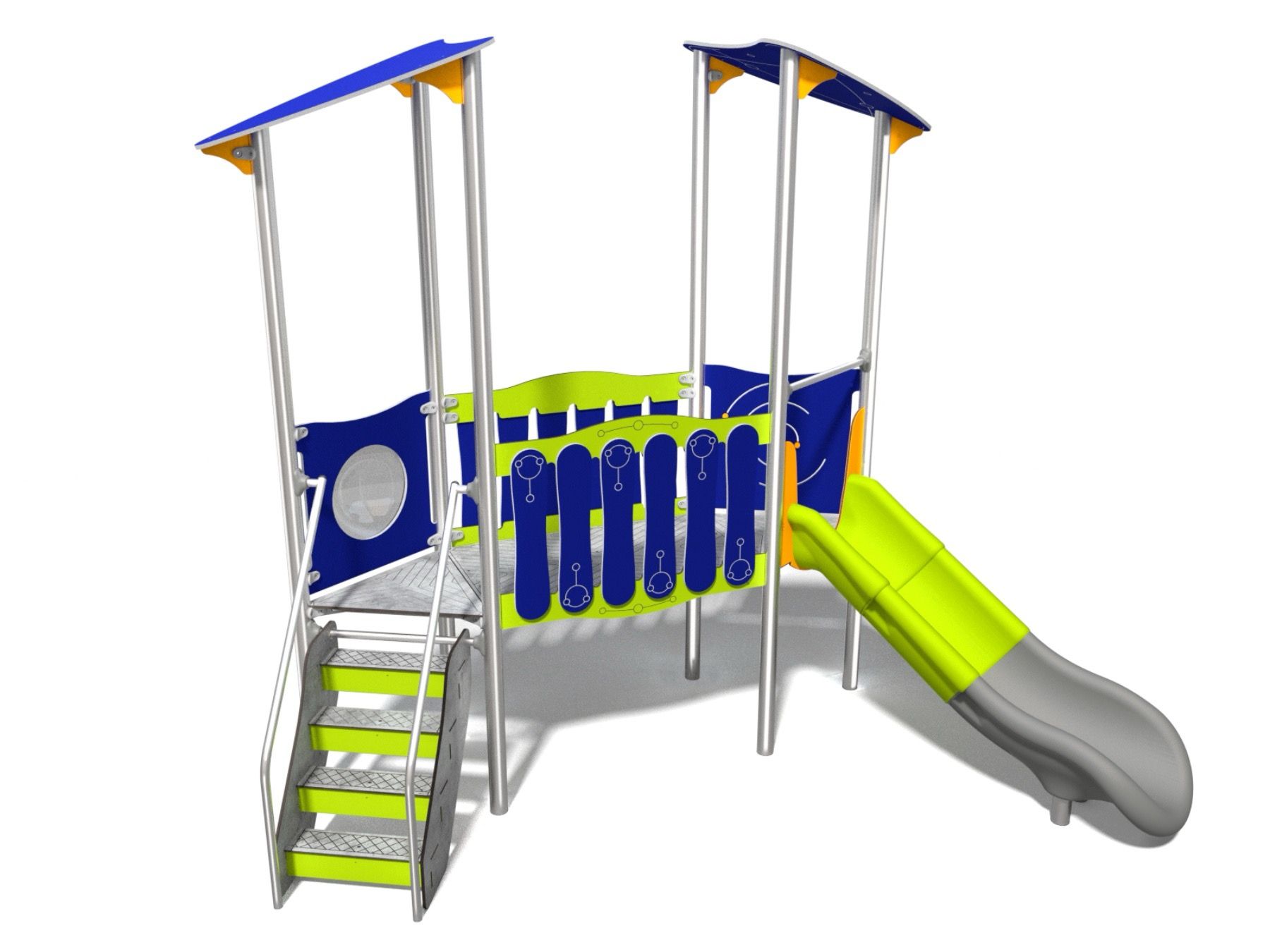Play tower multi unit with slide