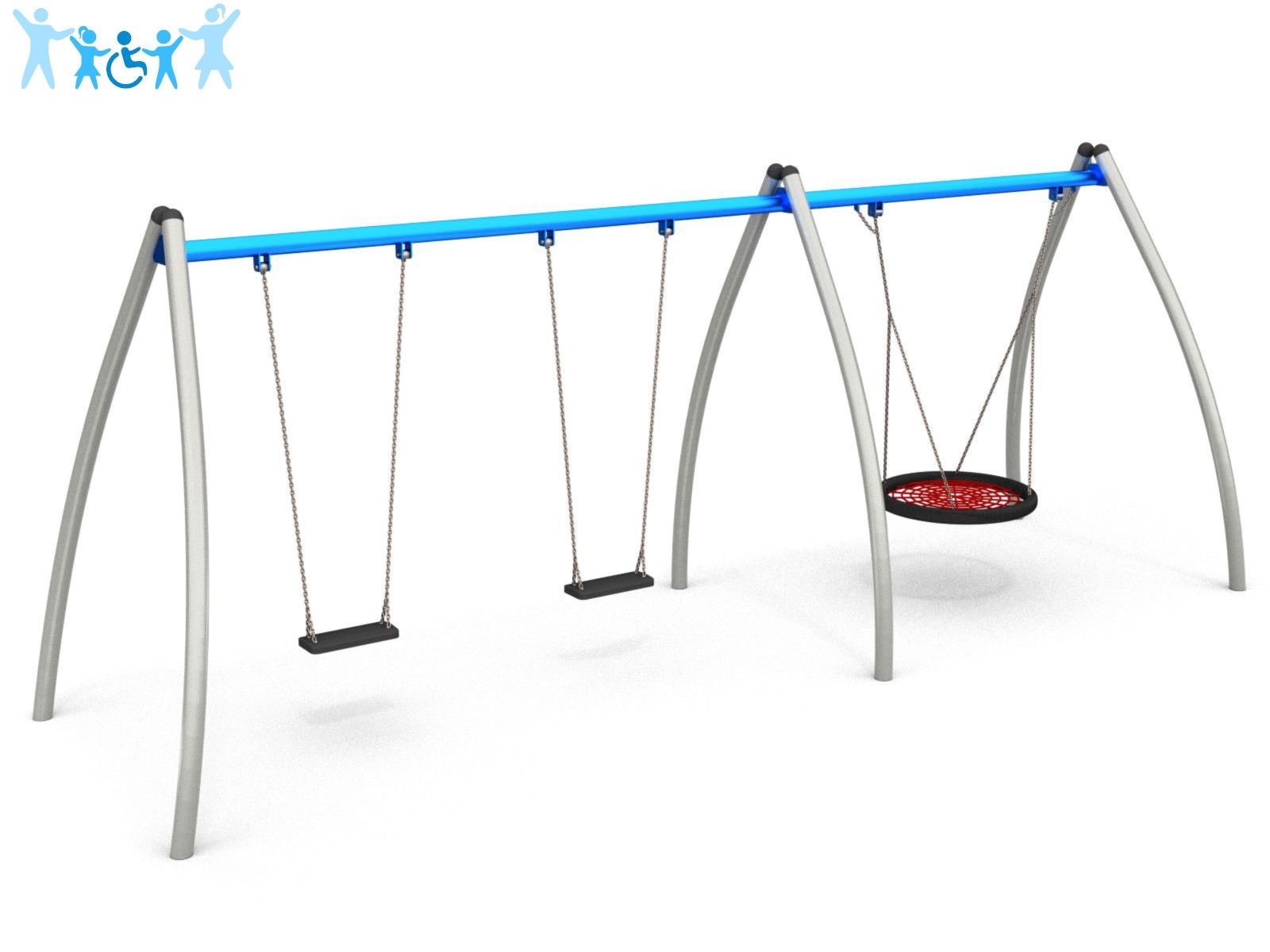 2 bay 2 flats and birds nest swing