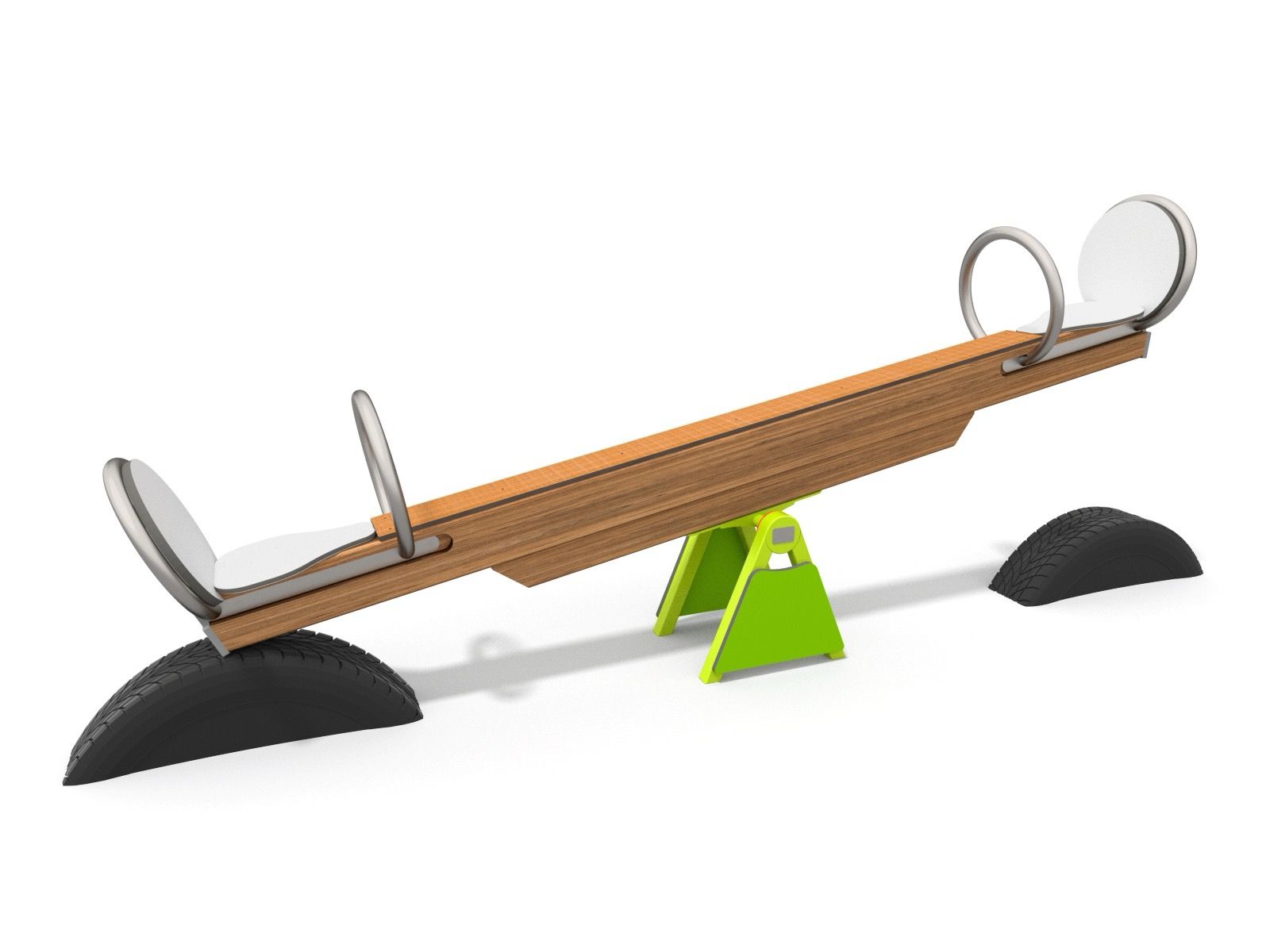 Wooden seesaw