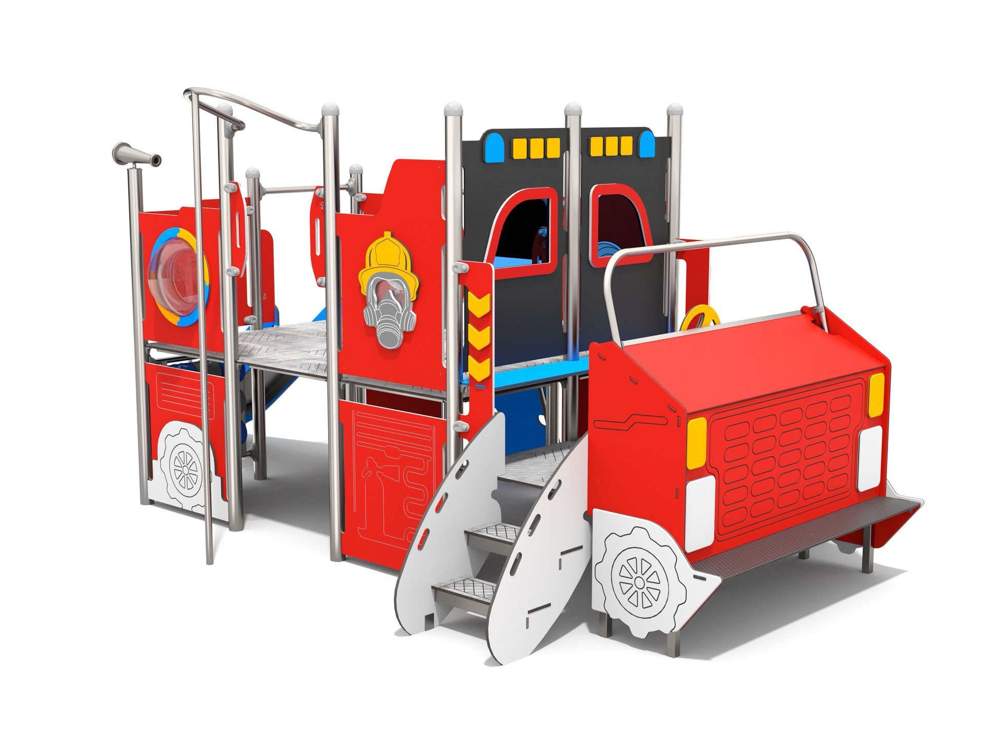 Fire truck climbing unit