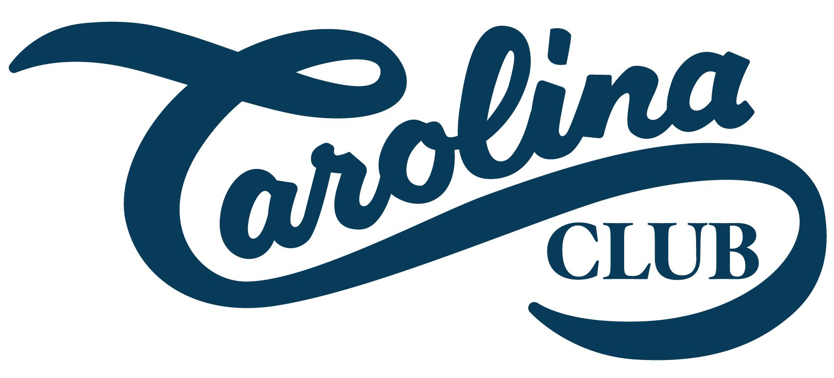 Logos for The Pointe Golf Club and Carolina Club, both in shades of blue and teal.