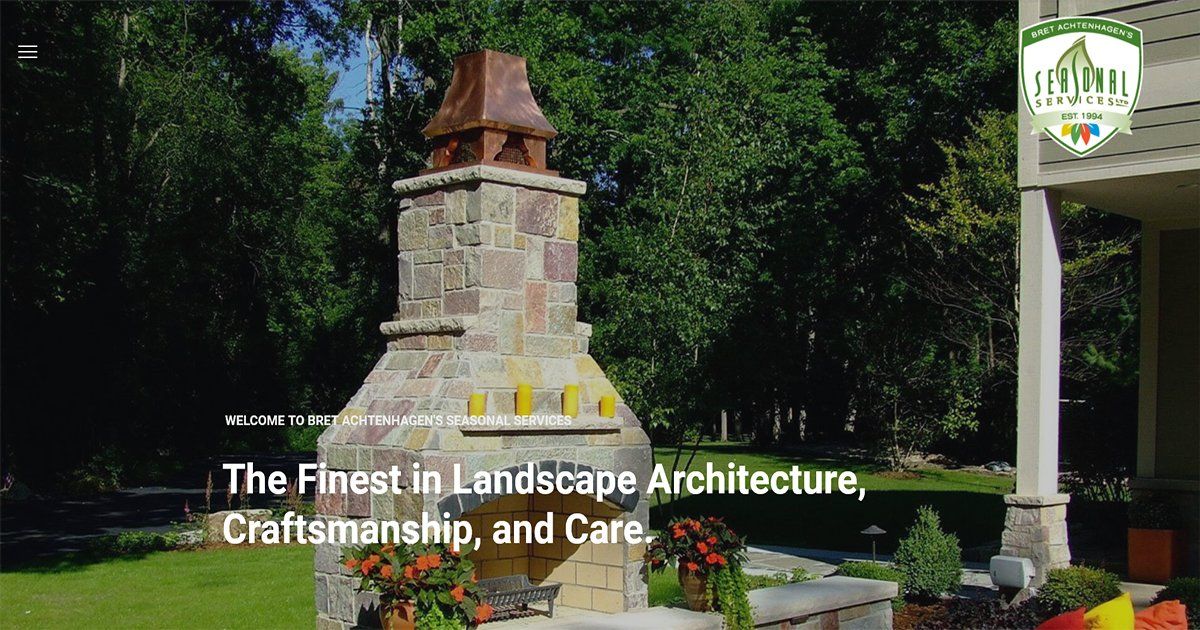 Seasonal Services Backyard Landscape Design, Installation & Maintenance