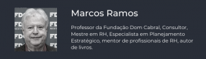 A black and white photo of a man named marcos ramos