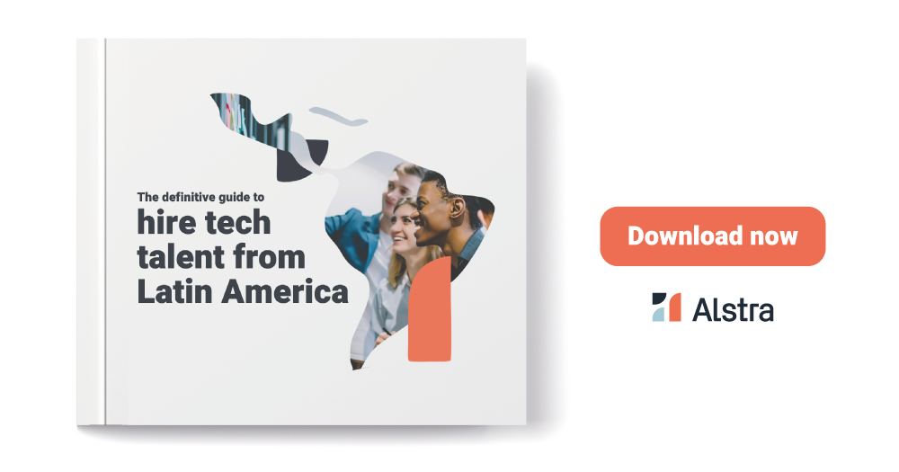 A book titled hire tech talent from latin america.