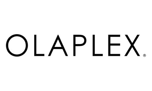 The olaplex logo is black and white on a white background.
