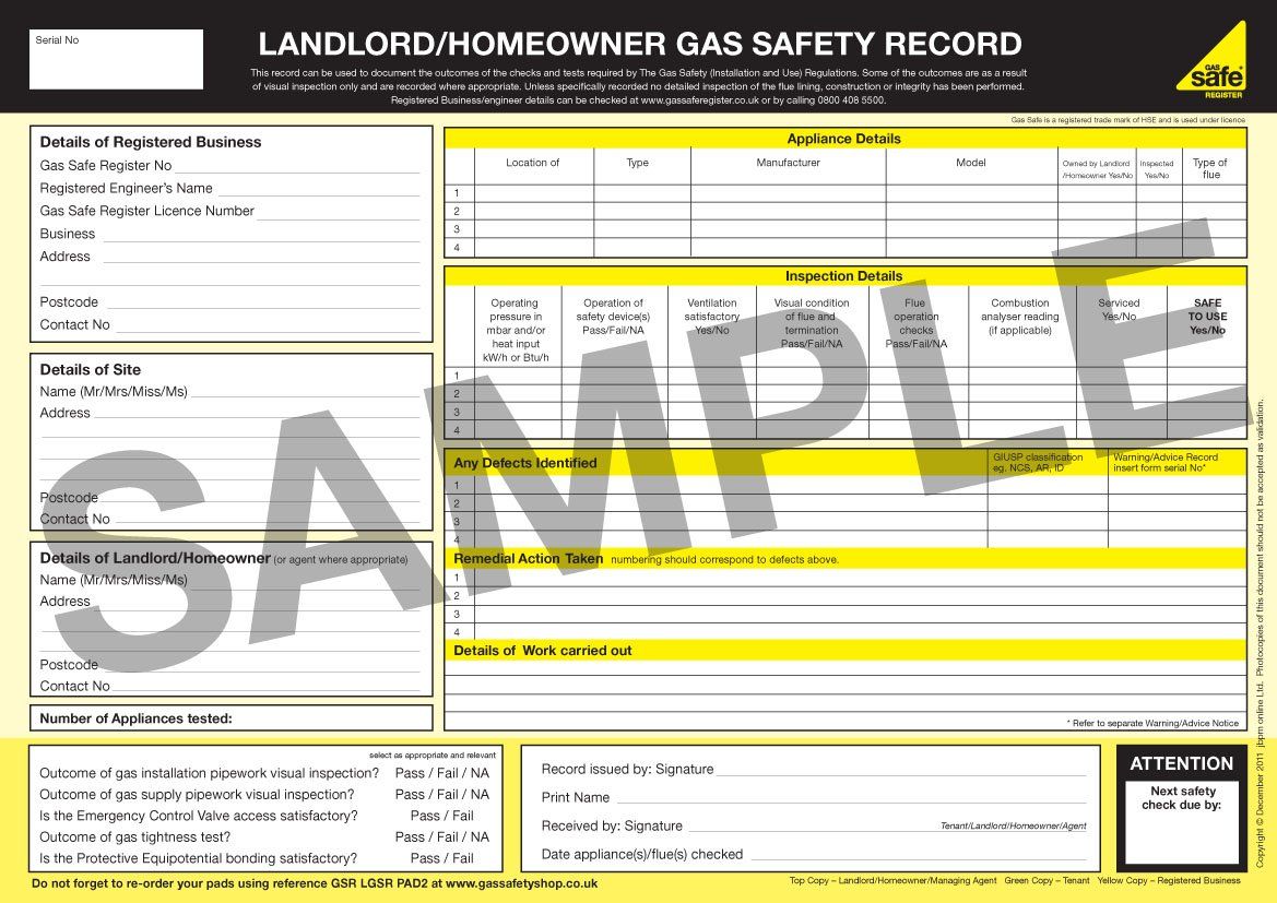 gas safety certificate from your reliable local plumber in Plymouth
