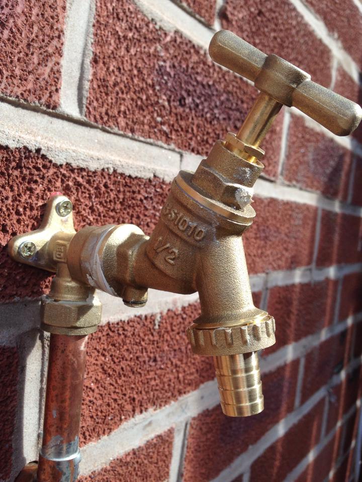 FITTING AN OUTSIDE TAP