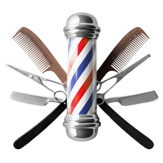 Barber shop pole background concept