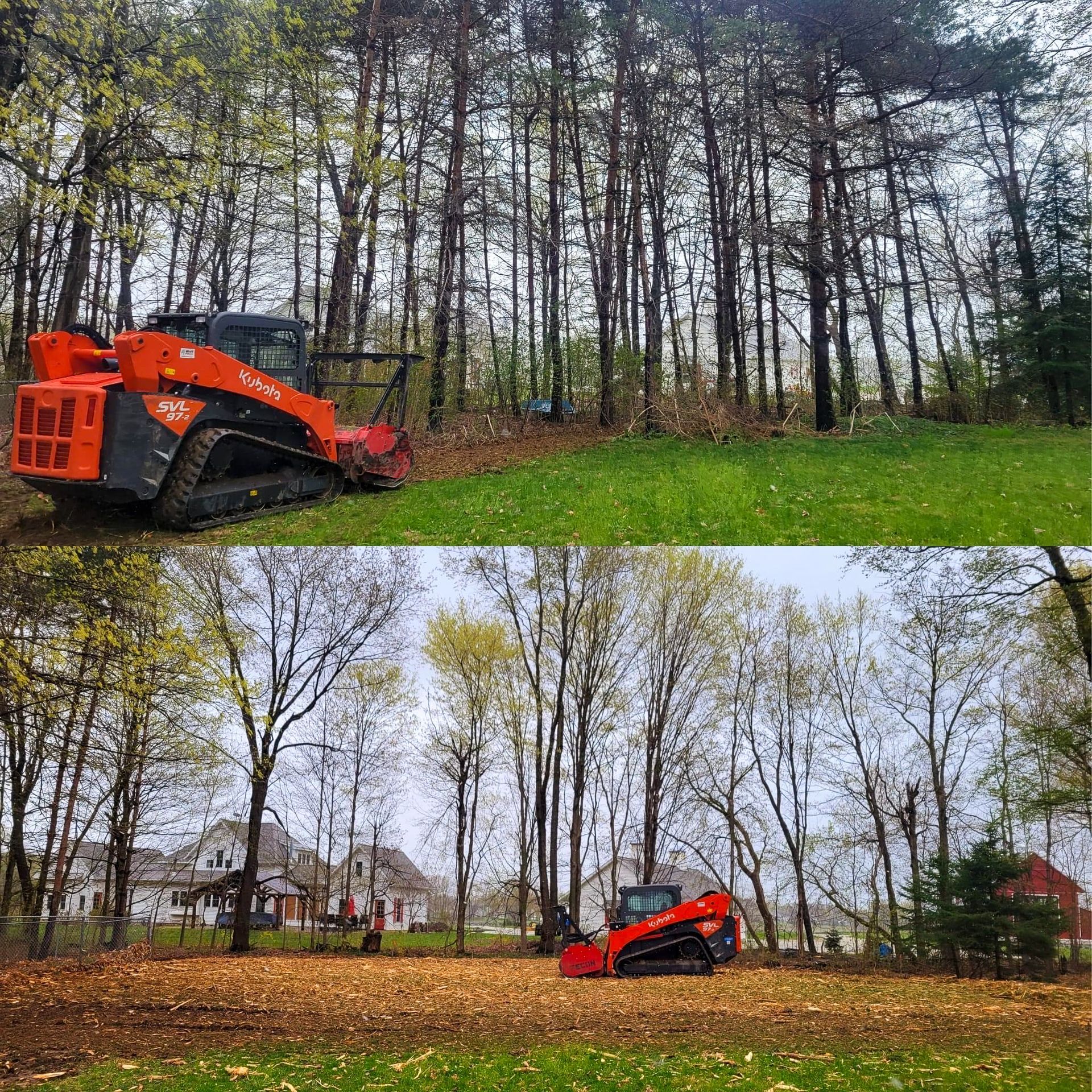A man is holding a large piece of wood in front of a certified truck